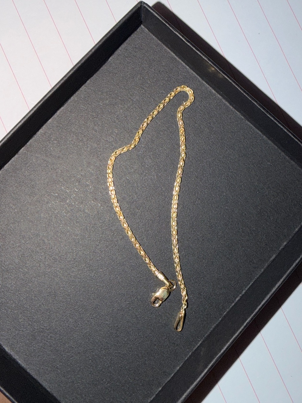 10k Solid Gold Bismark 1.8mm 6.5” bracelet